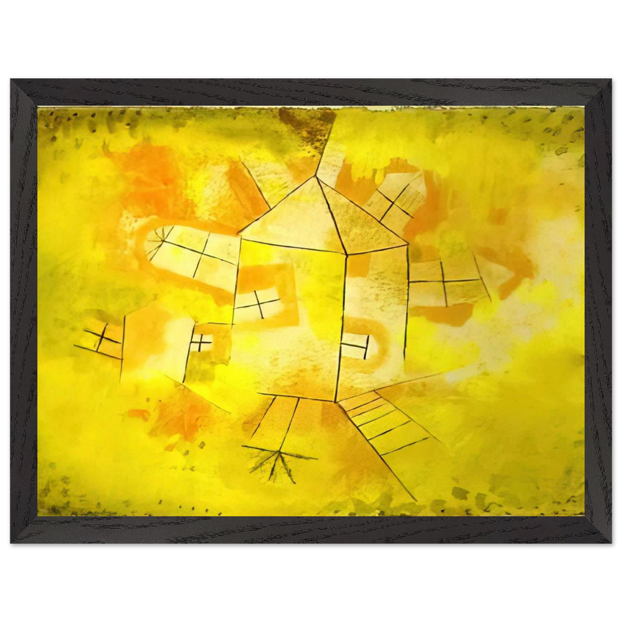REVOLVING HOUSE 1921 by Paul Klee — Framed art print at Zephyeer