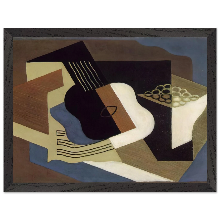 GUITAR AND FRUIT DISH 1919 by Juan Gris — Framed art print at Zephyeer