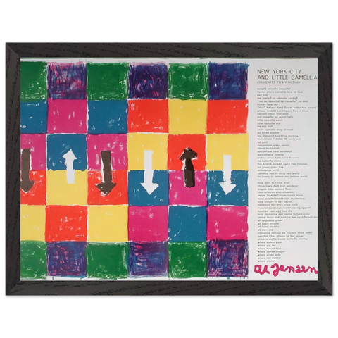 Hommage to Blake Prince tirée de l'album «1 ø Life» - 1964 by Alfred Jensen — Framed art print at Zephyeer