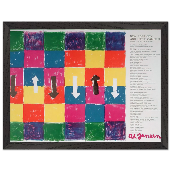 Hommage to Blake Prince tirée de l'album «1 ø Life» - 1964 by Alfred Jensen — Framed art print at Zephyeer