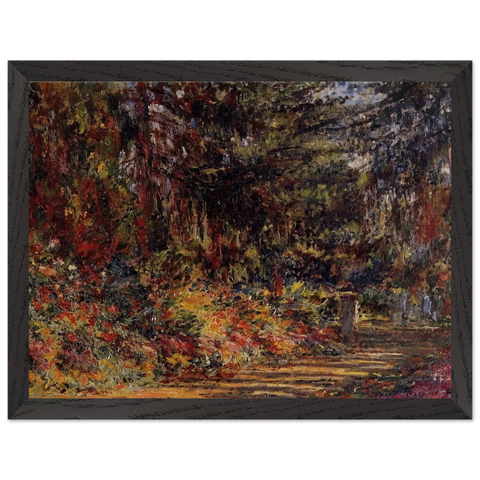 Path at Giverny by Claude Monet — Framed art print at Zephyeer