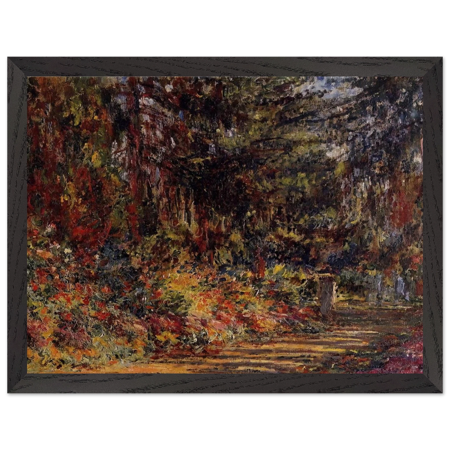 Path at Giverny by Claude Monet — Framed art print at Zephyeer