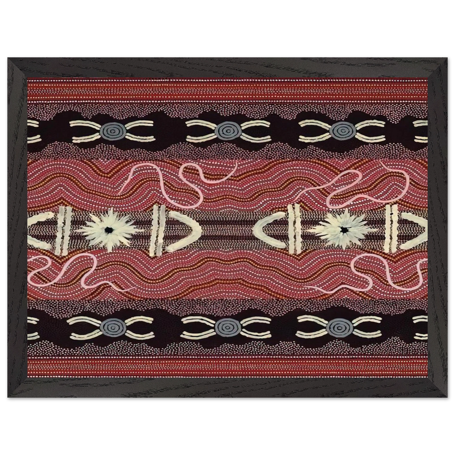 Men's Initiation, Spider Dreaming - 1999 by Clifford Possum Tjapaltjarri — Framed art print at Zephyeer