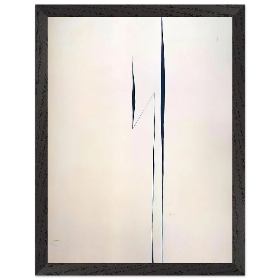 Black Lines 1 by Georgia O'Keeffe — Framed art print at Zephyeer