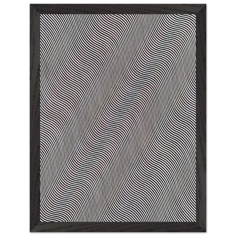 UNTITLED DIAGONAL CURVE 1966 by Bridget Riley — Framed art print at Zephyeer