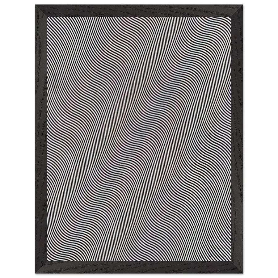 UNTITLED DIAGONAL CURVE 1966 by Bridget Riley — Framed art print at Zephyeer