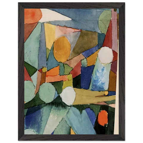 COLOUR SHAPES 1914 by Paul Klee — Framed art print at Zephyeer