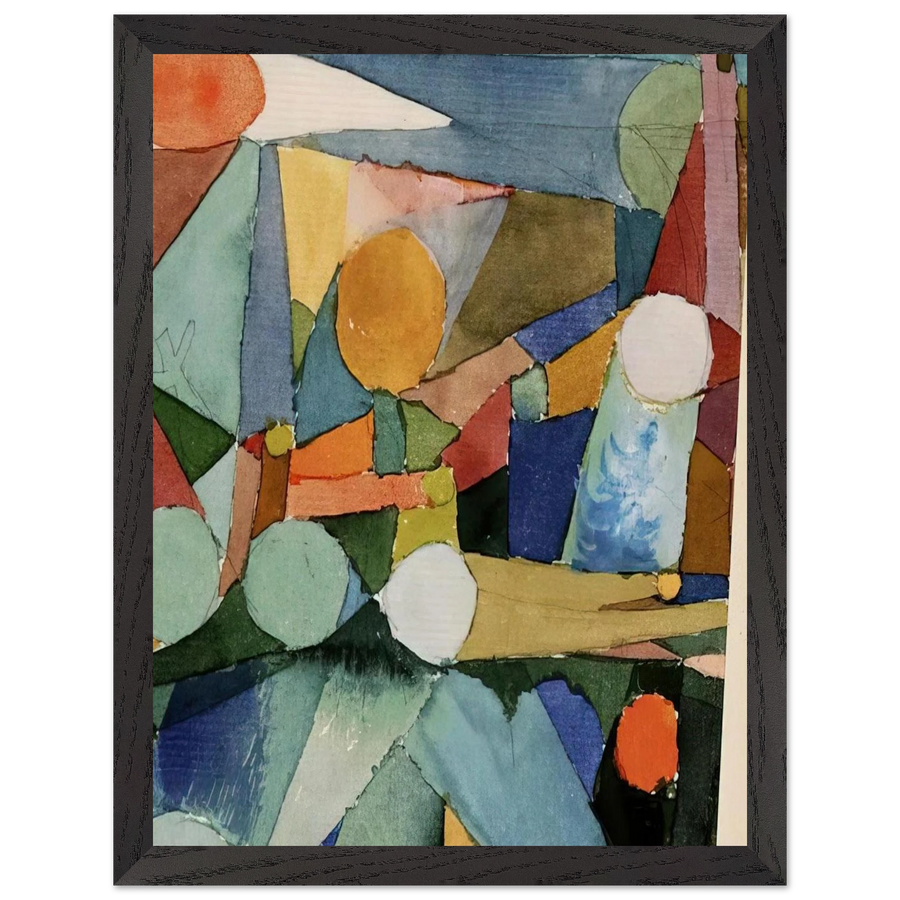 COLOUR SHAPES 1914 by Paul Klee — Framed art print at Zephyeer