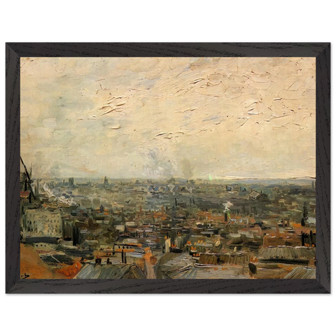 View of Paris from Montmartre by Vincent van Gogh — Framed art print at Zephyeer