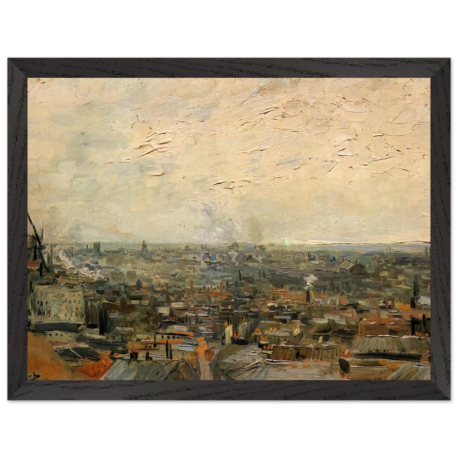 View of Paris from Montmartre by Vincent van Gogh — Framed art print at Zephyeer