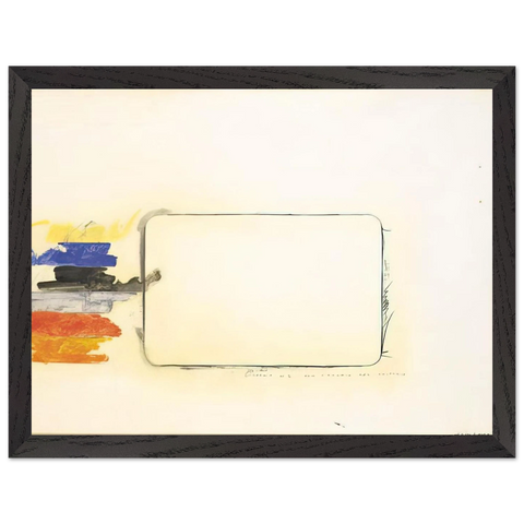 Disegno n. 2 per l'occhio del critico - Art Informel by Mario Schifano — Framed art print at Zephyeer