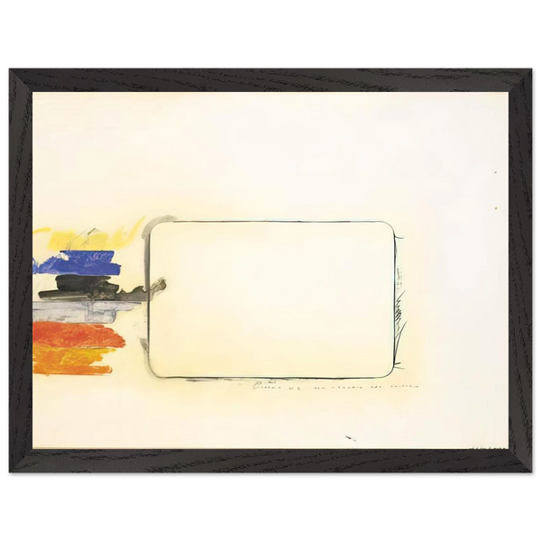 Disegno n. 2 per l'occhio del critico - Art Informel by Mario Schifano — Framed art print at Zephyeer