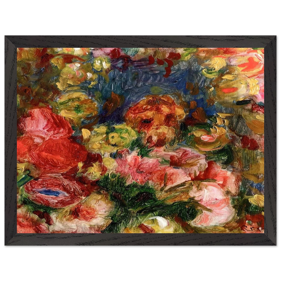Flowers by Pierre-Auguste Renoir — Framed art print at Zephyeer
