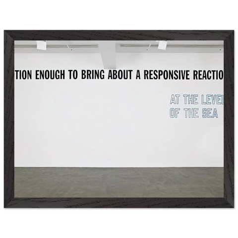 Motion Enough to Bring About... - 2008 by Lawrence Weiner — Framed art print at Zephyeer
