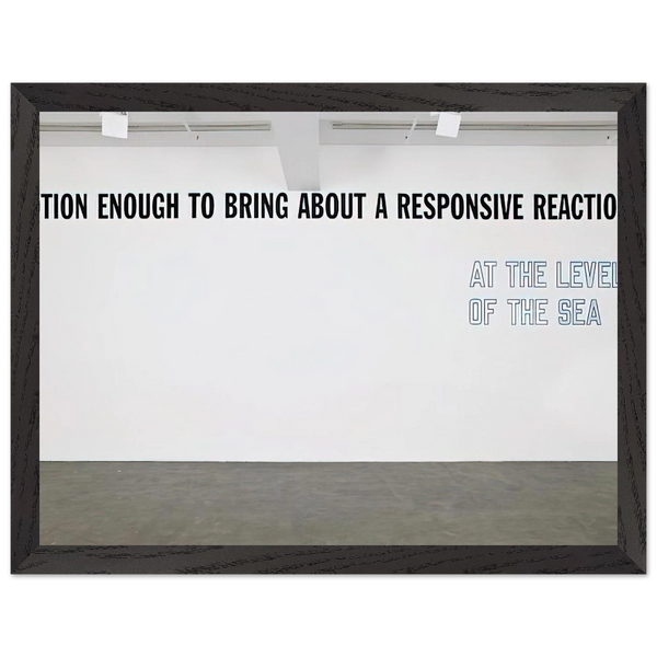Motion Enough to Bring About... - 2008 by Lawrence Weiner — Framed art print at Zephyeer