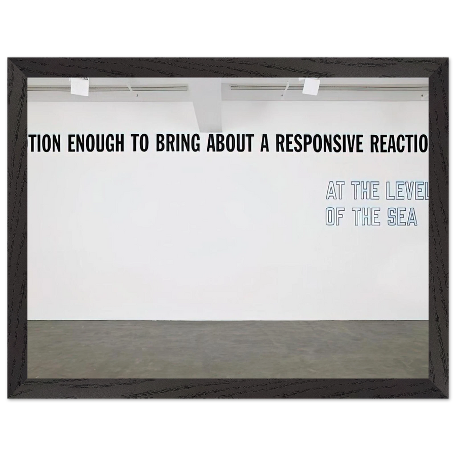 Motion Enough to Bring About... - 2008 by Lawrence Weiner — Framed art print at Zephyeer