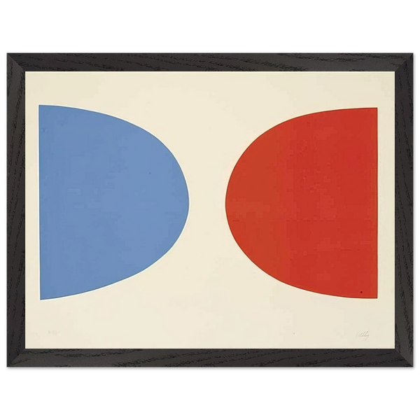 Blue and Orange by Ellsworth Kelly — Framed art print at Zephyeer