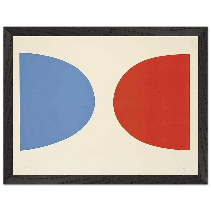 Blue and Orange by Ellsworth Kelly — Framed art print at Zephyeer