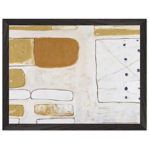 White, Sand and Ochre - 1961 by William Scott — Framed art print at Zephyeer