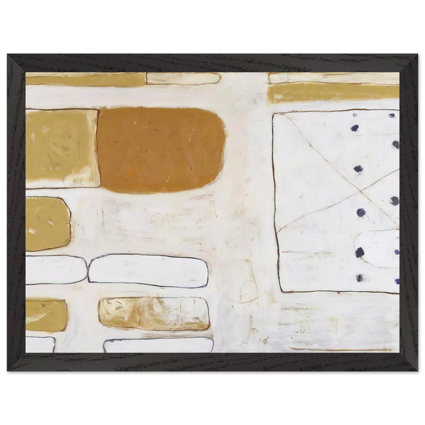 White, Sand and Ochre - 1961 by William Scott — Framed art print at Zephyeer