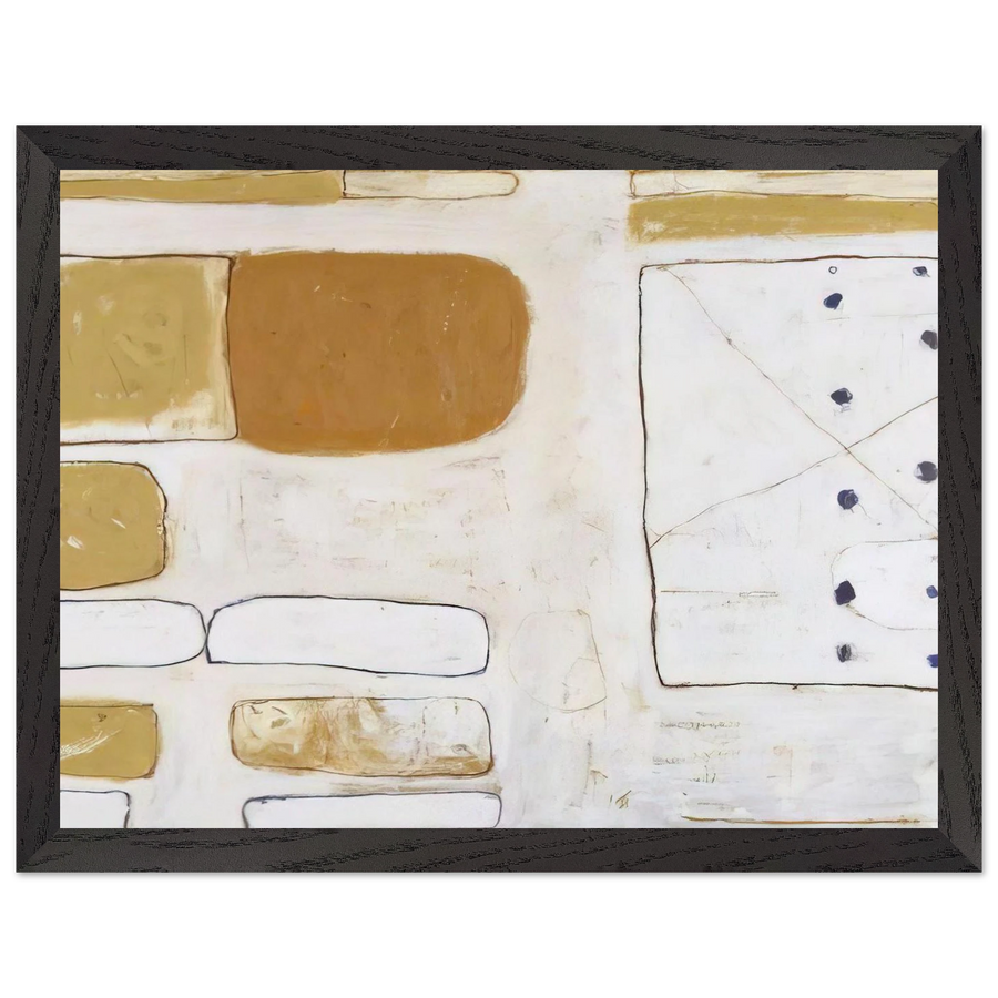 White, Sand and Ochre - 1961 by William Scott — Framed art print at Zephyeer