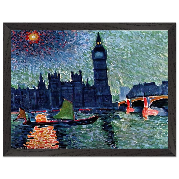 THE PALACE OF WESTMINSTER 1907 by Andre Derain — Framed art print at Zephyeer