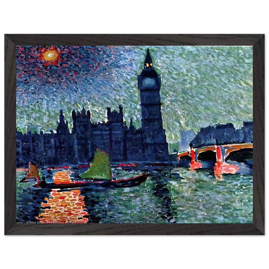 THE PALACE OF WESTMINSTER 1907 by Andre Derain — Framed art print at Zephyeer