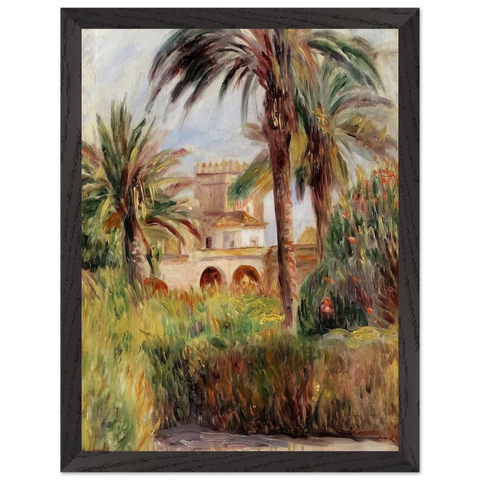 The Test Garden in Algiers by Pierre-Auguste Renoir — Framed art print at Zephyeer