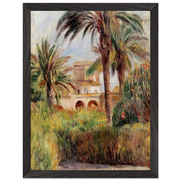 The Test Garden in Algiers by Pierre-Auguste Renoir — Framed art print at Zephyeer