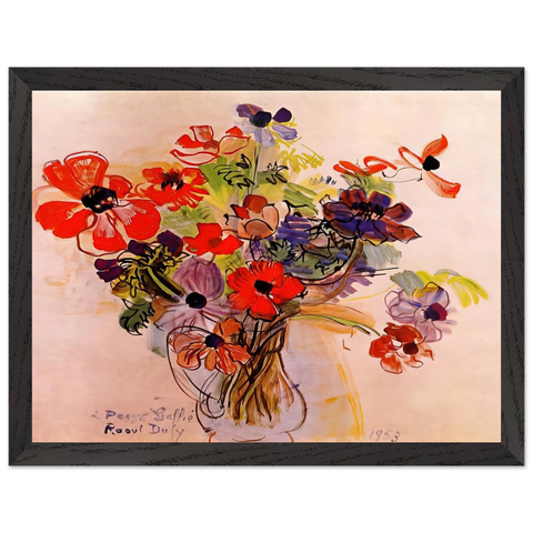 ANEMONES 1953 by Raoul Dufy — Framed art print at Zephyeer