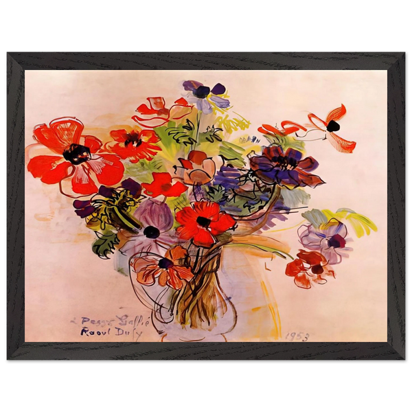 ANEMONES 1953 by Raoul Dufy — Framed art print at Zephyeer