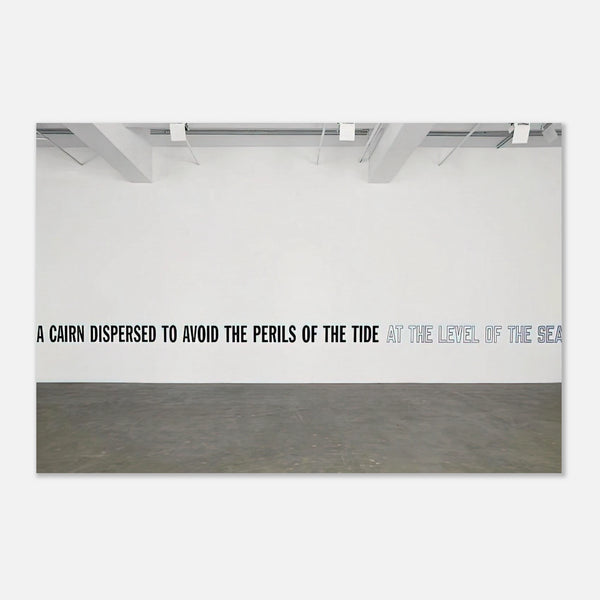 A Cairn Dispersed... (2008) by Lawrence Weiner, poster