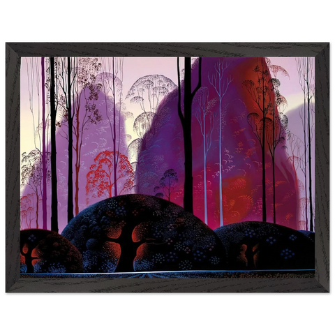 Mauve, Red and Purple by Eyvind Earle — Framed art print at Zephyeer