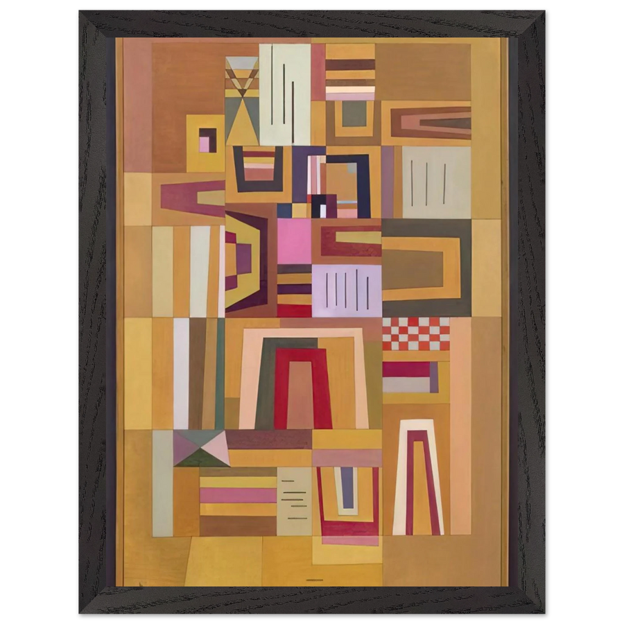 COMPENSATION ROSE 1933 by Wassily Kandinsky — Framed art print at Zephyeer