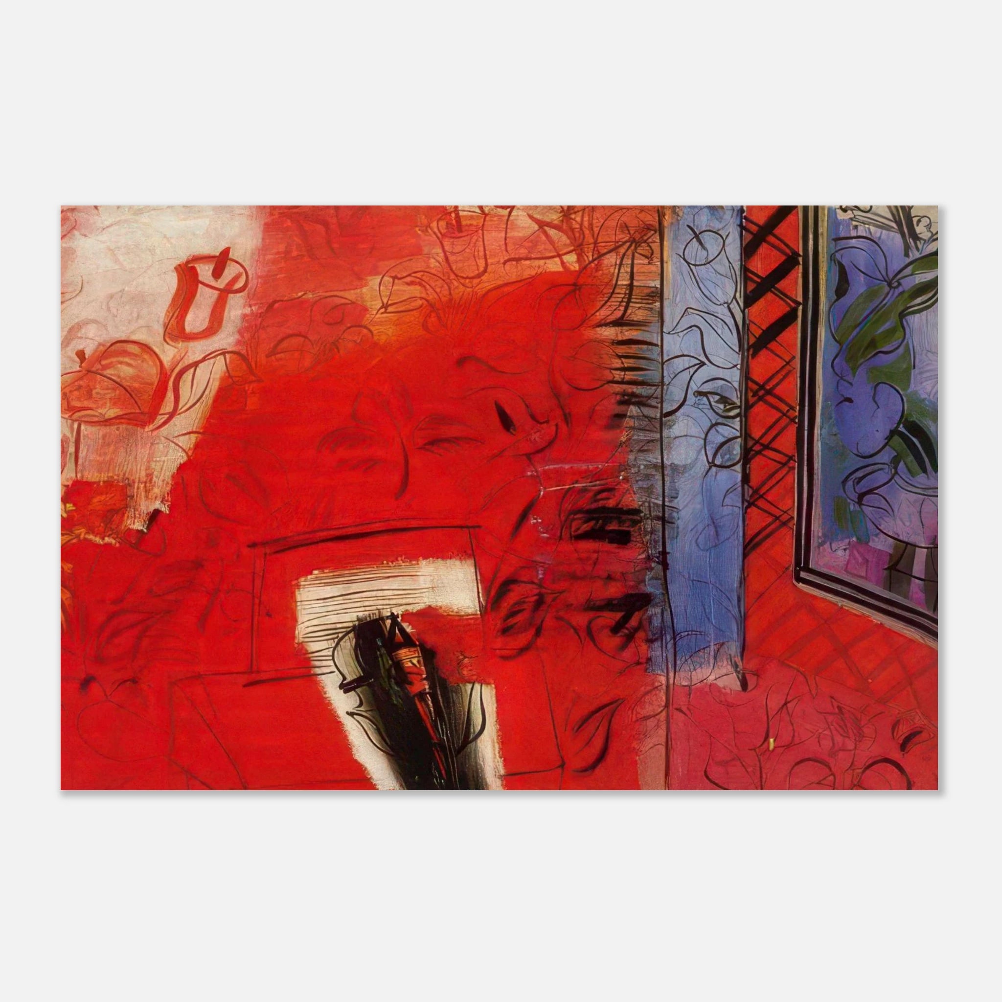 Still Life With Violin Hommage To Bach by Raoul Dufy (1952