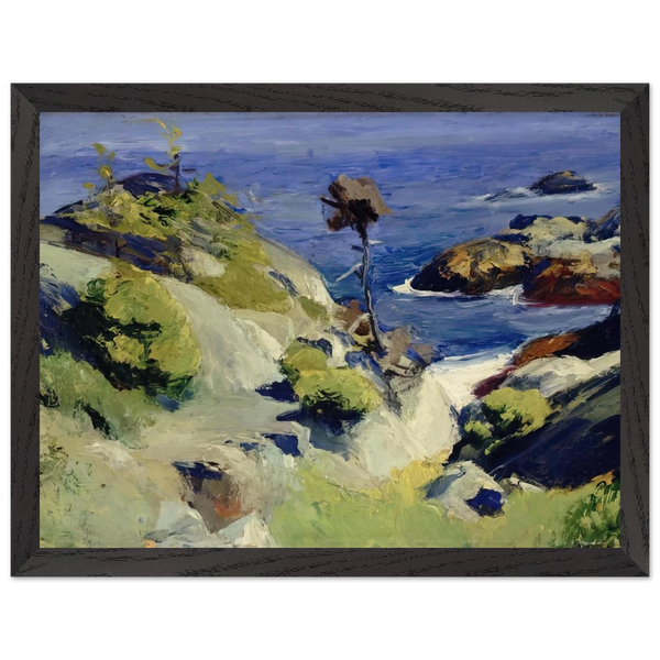 Monhegan Landscape by Edward Hopper — Framed art print at Zephyeer