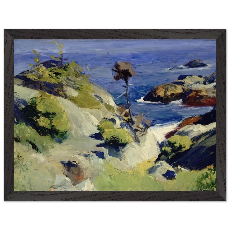 Monhegan Landscape by Edward Hopper — Framed art print at Zephyeer