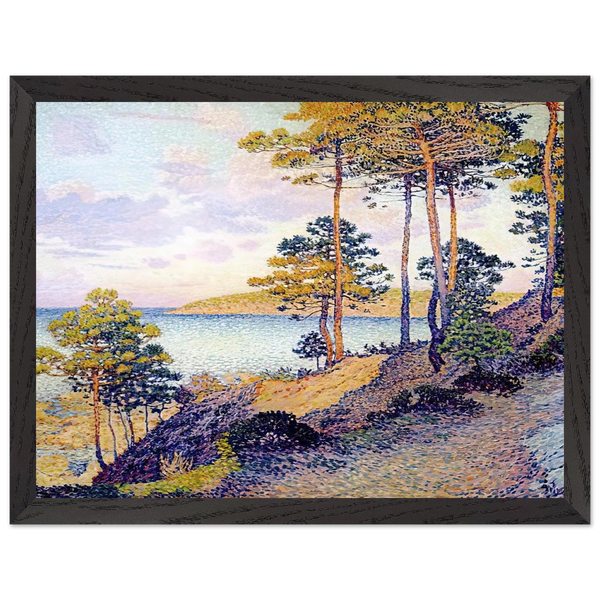 THE POINTE ST PIERRE AT ST TROPEZ 1896 by Theo van Rysselberghe — Framed art print at Zephyeer