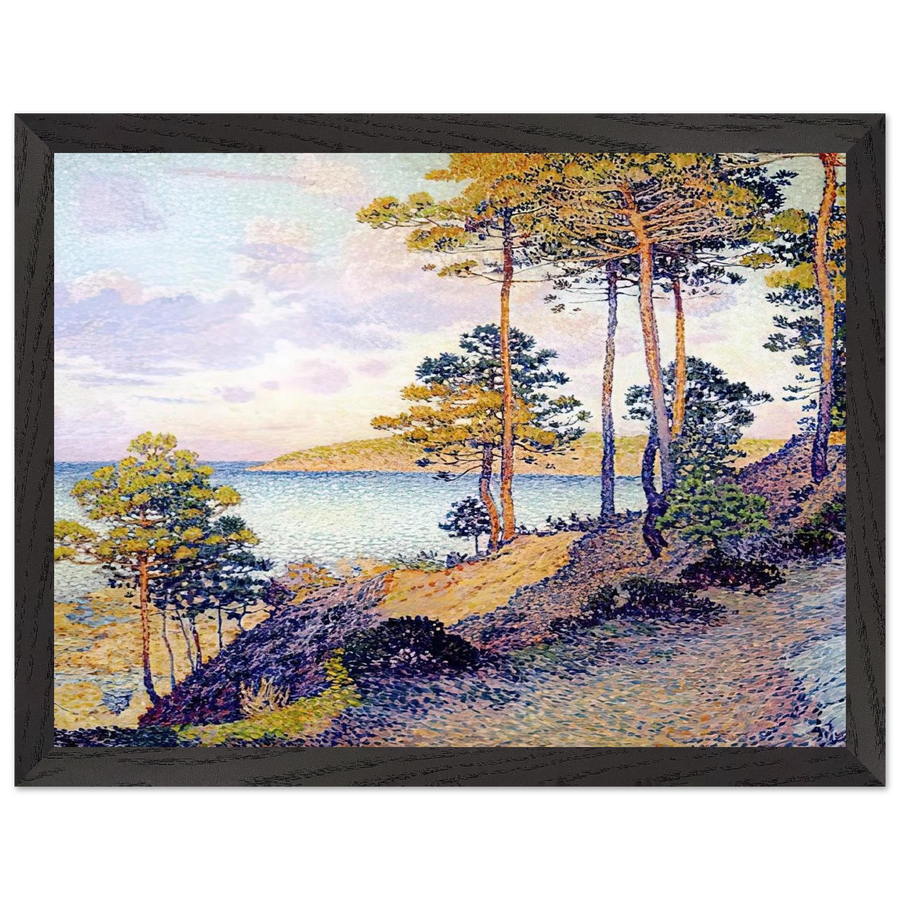 THE POINTE ST PIERRE AT ST TROPEZ 1896 by Theo van Rysselberghe — Framed art print at Zephyeer