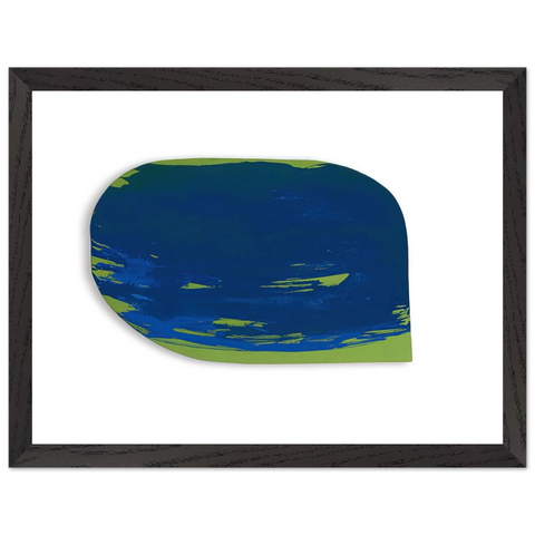 BLAU AUF GR N 1965 by BLINKY PALERMO — Framed art print at Zephyeer