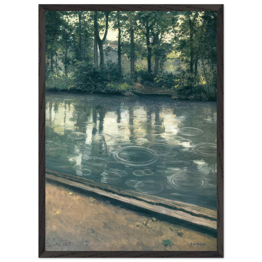 THE YERRES RAIN by Gustave Caillebotte — Framed art print at Zephyeer