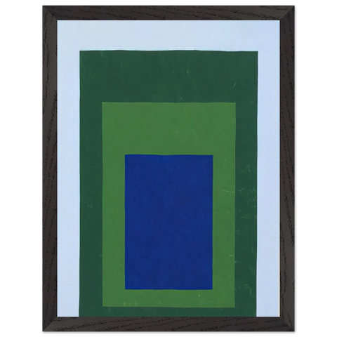 HOMAGE TO THE SQUARE BLUE GREEN 1950 by Josef Albers — Framed art print at Zephyeer