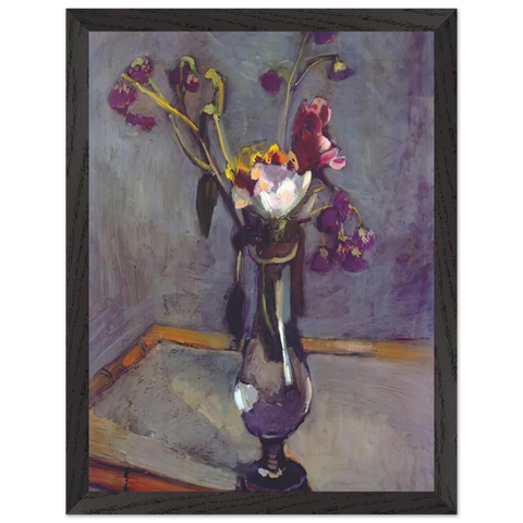 BOUQUET ON A BAMBOO TABLE 1903 by Henri Matisse — Framed art print at Zephyeer