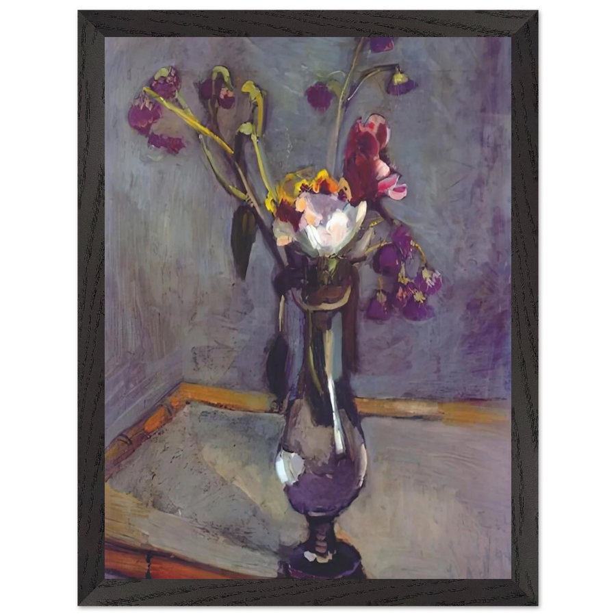 BOUQUET ON A BAMBOO TABLE 1903 by Henri Matisse — Framed art print at Zephyeer