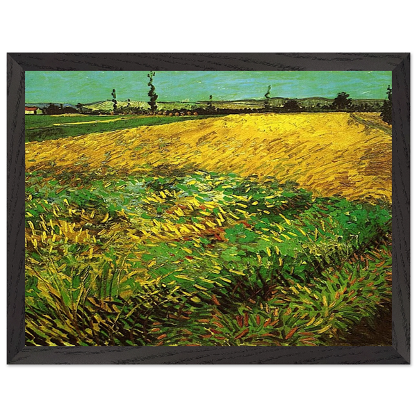 Wheat Field with the Alpilles Foothills in the Background by Vincent van Gogh — Framed art print at Zephyeer