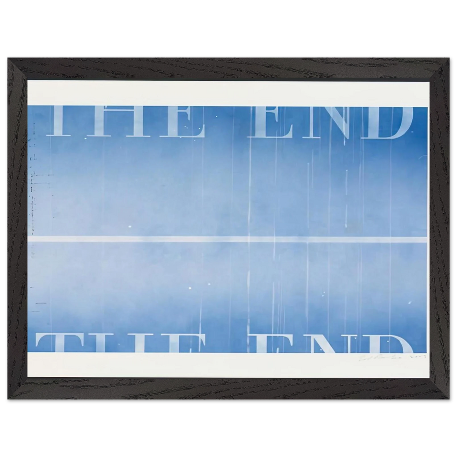 THE END 40 2003 by Edward Ruscha — Framed art print at Zephyeer