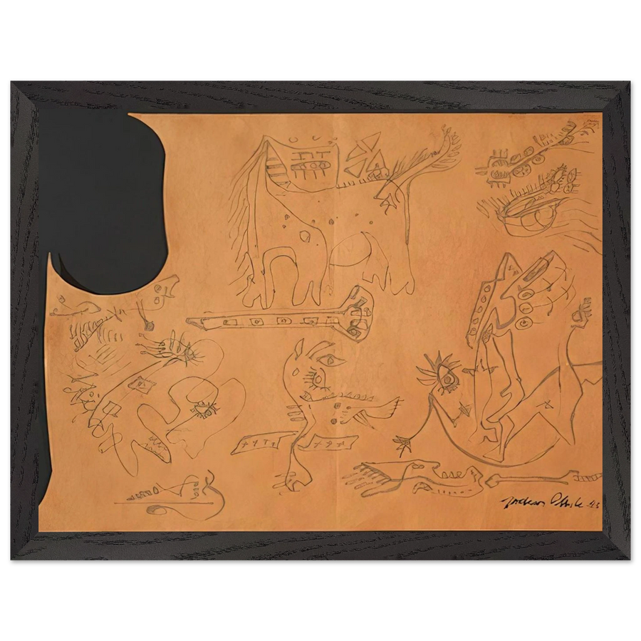 UNTITLED 4 by Jackson Pollock — Framed art print at Zephyeer