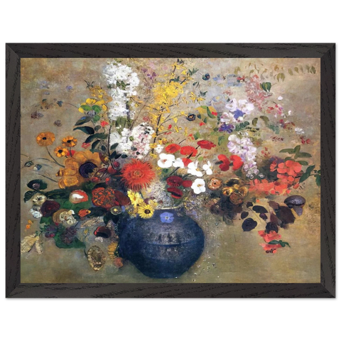 FLOWERS 1909 by Odilon Redon — Framed art print at Zephyeer