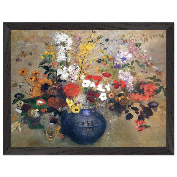 FLOWERS 1909 by Odilon Redon — Framed art print at Zephyeer