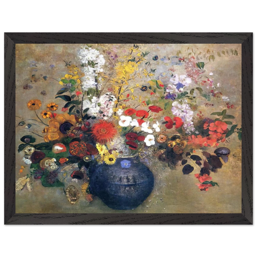 FLOWERS 1909 by Odilon Redon — Framed art print at Zephyeer